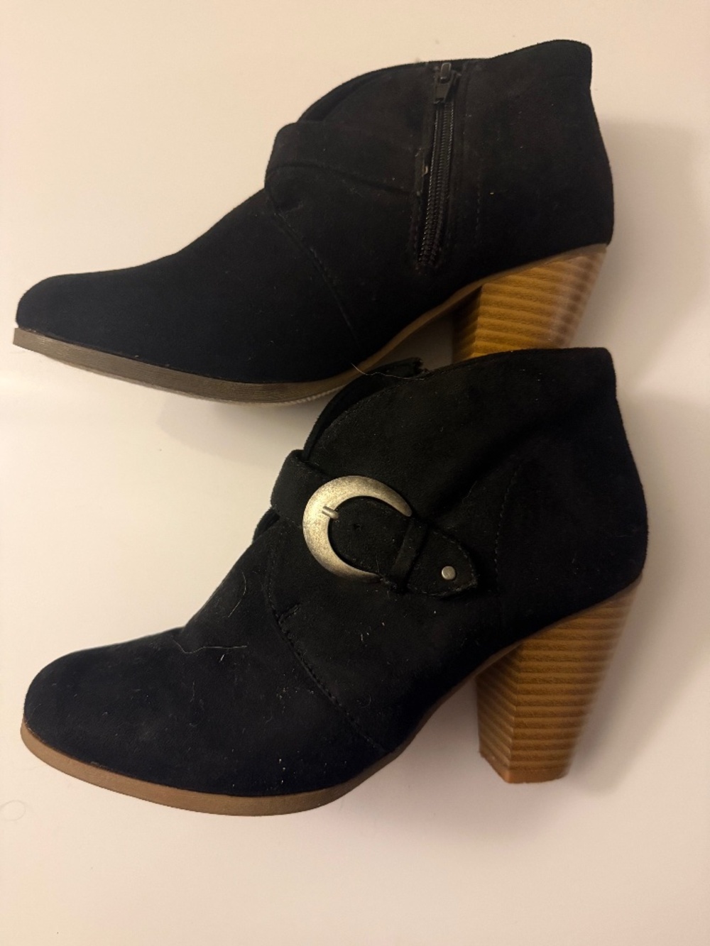 Leather Maurices ankle booties